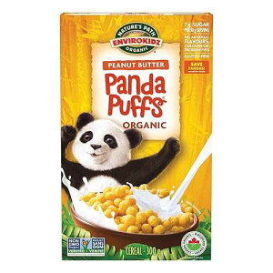 EnviroKidz Peanut Butter Panda Puffs Organic Cereal, 10.6 oz