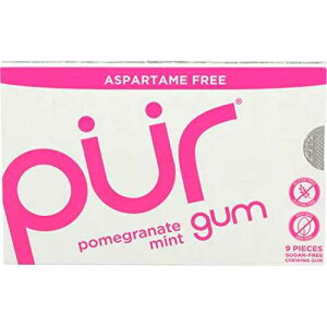 PUR �K�� �U�N�� �~���g �K�� - 9 �p�b�N PUR gum Pomegranate Mint Gum - 9 pk