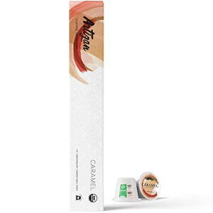 Artizan Coffee Roasters USDA Certified Organic - Nespresso Compatible Pods - Caramel Flavored Espresso (20 Pods)
