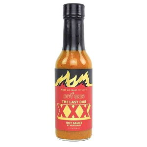 Hot Ones Last Dab Hot Sauce The Last Dab XXX, Pepper X is the World's Hottest Pepper: Chili-Pepper, Chocolate & Peach, Three Distinct Strains Clock Over 3 Million Scoville Heat Units, 5 fl oz Bottle Hot Ones Las