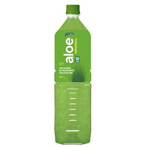 Jans Premium Aloe Vera Drink Original Flavor | Made with Real Aloe Vera Pulp | No-Preservatives | Low Sugar | Low-Calorie | No-Gluten | No-Fat | Aloin-Free | 1 L per bottle (Pack of 3)