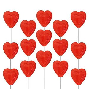 The Dreidel Company Lollipops Red Double Heart Shaped Cherry Flavored, Individually Wrapped, 24-Pack The Dreidel Company Lollipops Red Double Heart Shaped Cherry Flavored, Individually Wrapped, 24-Pack