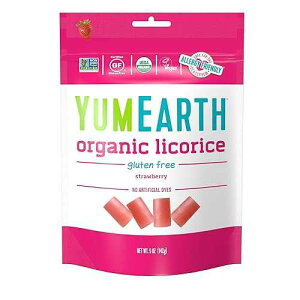YumEarth Organic Strawberry Licorice, 12- 5oz Packs, Allergy Friendly, Gluten Free, Non-GMO, Vegan, No Artificial Flavors or Dyes