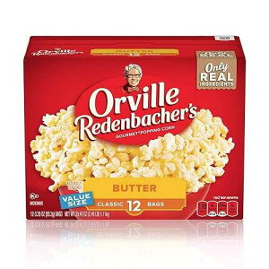 Orville Redenbacher's Butter Popcorn, 3.29 Ounce Classic Bag, 12-Count, Pack of 6