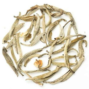 Teavivre �W���X�~�� �V���o�[ �j�[�h�� �z���C�g �e�B�[ (���[ ���[ �C�� �W�F��) ���[�Y���[�t ������ - 3.5 �I���X / 100 g Teavivre Jasmine Silver Needle White Tea (Mo Li Yin Zhen) Loose Leaf Chinese Tea - 3.5oz / 100g