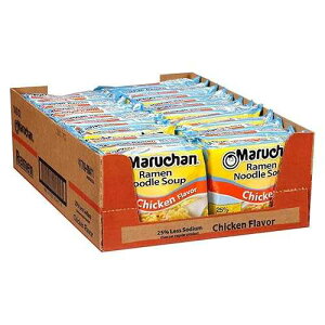 Maruchan Ramen Less Sodium Chicken, Instant Ramen Noodles, Ready to Eat Meals, 3 Oz, 24 Count Maruchan Ramen Less Sodium Chicken, Instant Ramen Noodles, Ready to Eat Meals, 3 Oz, 24 Count