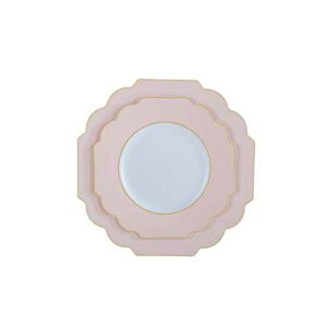 Laura Ashley Dinner 10.5 Flower Shape Plastic Dinnerware Disposable Plates, Perfect for Special Occassions, Weddings & Parties. China Look Without The Cleanup, 20 Pack, Black