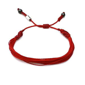 Rumi Sumaq Red String Bracelet for Men and Women Handmade Thread Rope Spiritual Kaballah Adjustable Go Red Awareness His and Her Couples Love Gift Valentine's Day