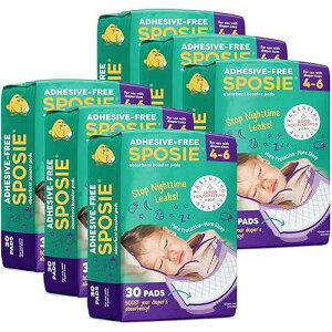 Select Kids Sposie Diaper er Pads Size 4-6, 180 Count - Diaper Pads Inserts Overnight, Cloth Diaper Inserts and Overnight Diapers, Diaper Liners Baby Products, Nighttime Diapers