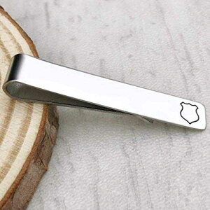 �x�@�o�b�W �V���o�[ �l�N�^�C �N���b�v�A�x�@���ւ̃M�t�g Stamps of Love, LLC Police Badge Silver Tie Clip, Gifts for Policeman