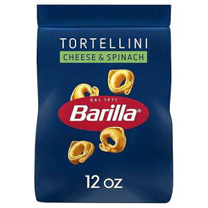 Barilla Cheese & Spinach Tortellini Pasta, 12 oz. Bag - 6 Servings Per Bag - Pantry Friendly Dried Tortellini - Made with Non-GMO Ingredients Barilla Cheese & Spinach Tortellini Pasta, 12 oz. Bag - 6 Servings Per B