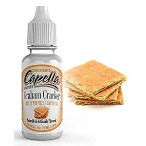 �J�y�� �t���[�o�[ �h���b�v�X �O���n�� �N���b�J�[ �R���Z���g���[�g 13ml Capella Flavor Drops Graham Cracker Concentrate 13ml