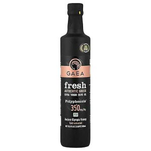 GAEA FRESH Authentic Greek Extra Virgin Olive Oil, 16.9 fl oz (500ml) / Cold Extracted from Ancient Olympia Variety / High Polyphenols (350mg/kg) / First Cold Press, Non-GMO, Product of Greece