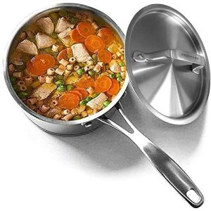 HOMICHEF 1.8QT ?? ?? ????? ?? ?? ? (?? ??) ?? ?? - ?? ?? ?? ??? ?? ????? ?? ?? (???? ??? ?? ??) HOMICHEF 1.8 QT NICKEL FREE Stainless Steel Sauce Pan with Lid Coa