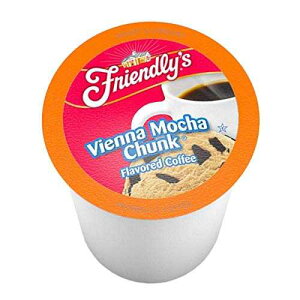 Friendly's �E�B�[�� ���J �`�����N �R�[�q�[ �V���O���T�[�u �|�b�h - 12 �� / �{�b�N�X Friendly's Vienna Mocha Chunk Coffee Single Serve Pods - 12 / Box