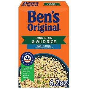 BEN'S ORIGINAL Long Grain Rice and Wild Rice, Fast Cook Rice, 6.2 OZ Box (Pack of 12) BEN'S ORIGINAL Long Grain Rice and Wild Rice, Fast Cook Rice, 6.2 OZ Box (Pack of 12)