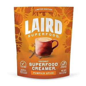Laird Superfood Non-Dairy Original Superfood Pumpkin Spice with Real Pumpkin and Spices, Coconut Powder Coffee Creamer, Gluten Free, Non-GMO, Vegan, 8 oz. Bag, Pack of 1 Laird Superfood Non-Dairy Original Superfood Pum