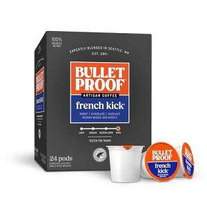 ??? ? ?? ?? ??, ?? ???, 24?, ?? ?? ???, 100% ???? ??, ??? ??? ??, ???? ??, ????, ???? & ?????? Bulletproof French Kick Dark Roast Single Serve Pods, 24 Cou