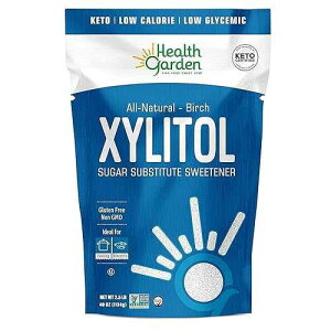 Health Garden Birch Xylitol Sweetener - 2.5 LB Resealable Bag - Pure Birch Xylitol - Non GMO, Kosher, and Made in the U.S.A. - Ideal Powdered Sugar Substitute - Non-GMO Sugar Alternative