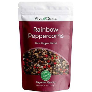 ?? ??? ???? ?? - ? ?? ?? ???, ? ??, ??, ??? ? ?? ??, ?? ?? 170.1 g, ???? ??? Viva Doria Rainbow Peppercorns - Four Peppercorn Blend, Whole Black, Green, Pink and White