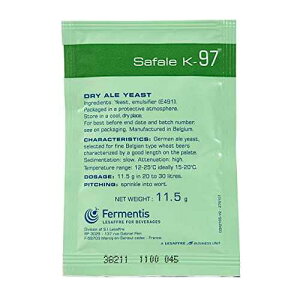 Fermentis SafAle K-97 �r�[��/�G�[���y�� - 1 �p�b�N - North Mountain Supply �N�x�ۏؕt�� Fermentis SafAle K-97 Beer/Ale Yeast - Pack of 1 - With North Mountain Supply Freshness Guarantee
