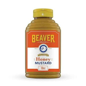 Beaver Brand Sweet Honey Mustard, 13oz, Sweet Mustard for Dipping, Spreads & Marinades