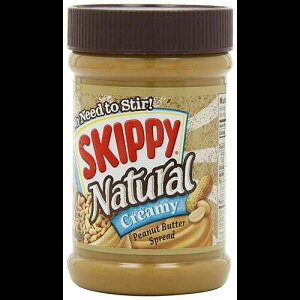 SKIPPY Peanut Butter, Natural Creamy, 15 Ounce (Pack of 6)