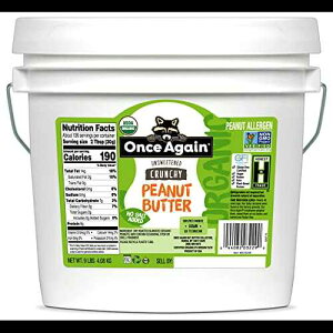 Once Again I[KjbN N`[ s[ibco^[A9|h - A - USDAI[KjbNAOet[FAr[KAR[V Once Again Organic Crunchy Peanut Butter, 9lbs - Salt Free, Unsweeten