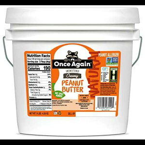 Once Again NaturalAN[~[s[ibco^[A9|hoPc - A - Oet[FAr[KAR[VA`qg݊F؍ς Once Again Natural, Creamy Peanut Butter, 9lb Bucket - S
