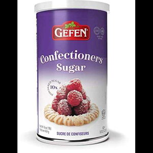Gefen Confectioners SugarA16IXAĖ\ȗeAR[X^[`sgpA10x  1|hAv~Aَq Gefen Confectioners Sugar, 16oz, Resealable Container, No Cornstarch, 10x Powdered Sugar 1lb, Premium 