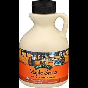 Coombs Family Farms I[KjbN [v VbvAO[h A ߐFAb`Ȗ킢A16 tʃIX Coombs Family Farms Organic Maple Syrup, Grade A Amber Color, Rich Taste, 16 Fl Oz