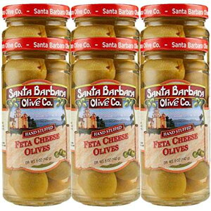 T^o[oEI[u v~Aʎl 6pbNi5IX̕rjitF^`[Yl߁j Santa Barbara Olive Co Premium Individually Hand Stuffed 6 pack (5oz jars) (Feta Cheese Stuffed)