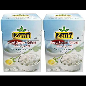 Zarrin p (2 pbN) - 500G 17.6 IX (n) Zarrin Hard Sugar Cubes (2 PACK) - 500G 17.6 Oz, (Slow Dissolving)