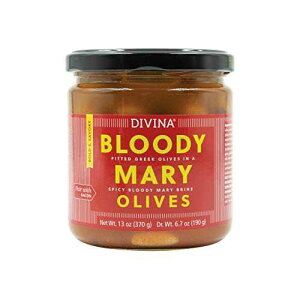 Divina Bloody Mary ȂMVYI[uAd 13 IX Divina Bloody Mary Pitted Greek Olives, 13 Ounce Net Weight