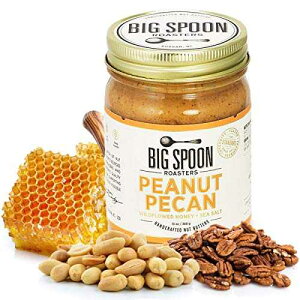Big Spoon Roasters Keto Peanut Pecan Butter with Organic Wildflower Honey & Sea Salt - nj[s[ibco^[ - s[JibcN[~[s[ibco^[ - p[t[Ai`s[ibco^[ 