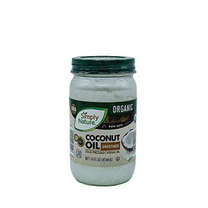 Simply Nature I[KjbN RRibcIC AR[hvXAo[WIC 14 tʃIX Simply Nature Organic Coconut Oil Unrefined, Cold Pressed, Virgin Oil 14 fl oz