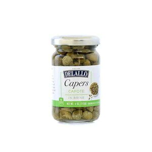 DeLallo �J�|�[�e�B �P�C�p�[ �u���C�� 4 �I���X DeLallo Capote Capers in Brine 4 oz