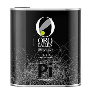 Oro Bailen Reserva Familiar Picual 2020 Harvest Spanish Extra Virgin Olive Oil - 2.5 Liters / 84.5 Ounce Tin
