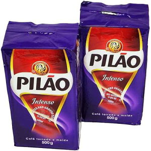 Pilao - ���[�X�g�A���h�O���E���h�R�[�q�[ - �C���e���X - 17.63 �I���X (02 �p�b�N) �J�t�F �g���h �G ���C�h - �C���e���\ - 500g Cafe Pilao Pil o - Coffee Rost and Ground - Intense - 17.63 Oz (PACK OF 02) Caf Torrad