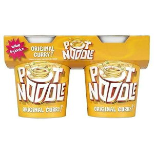 �|�b�g�k�[�h�� �I���W�i���J���[ (4x90g) 2���� Pot Noodle Original Curry (4x90g) - Pack of 2