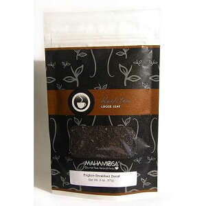 Mahamosa Gourmet Teas, Spices & Herbs Mahamosa English Breakfast Decaf 2 oz - Decaffeinated Black Tea Loose Leaf (Looseleaf)