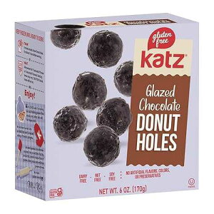 Katz �O���e���t���[ �O���[�Y�h �`���R���[�g �h�[�i�c �z�[�� �����i�t���[�A�i�b�c�t���[�A�哤�t���[�A�O���e���t���[ �R�[�V�� (1 �p�b�N�A6 �I���X) Katz Gluten Free Glazed Chocolate Donut Holes Da