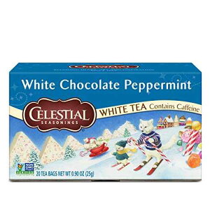 Celestial Seasonings zCgeB[AzCg`R[gyp[~gAJtFCܗLAeB[obO 20  (6 pbN) Celestial Seasonings White Tea, White Chocolate Peppermint, Contains Caffeine, 20 Tea Bags (P