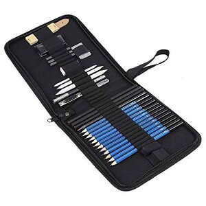 XPb`M `ƃXPb`LbgZbg St ؒYXeBbN A[g A[eBXg lp 33 Yosoo Sketching Pencils Drawing and Sketch Kit Set with Erasers Charcoal Stick Sharpener Art for Artist A