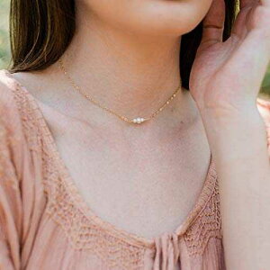 14K S[htB̏iȒWp[WFXg[`[J[lbNX - 12 C`A2 C`̒߉\ȃGNXe_[t - 6 ̒a Dainty freshwater pearl gemstone choker necklace in 14k go