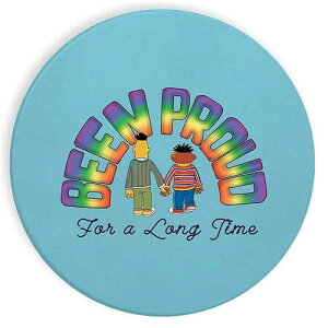 Hat Shark Ceramic Stone Coaster Coasters Set of Four - Been Proud for a Long Time Gay Pride Puppet Kid's Television Parody