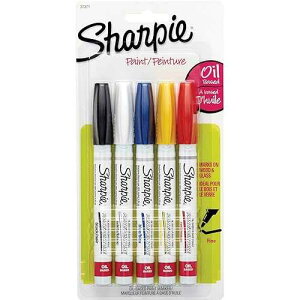 Sharpie Oil-Based t Markers, Fine Point, Assorted Colors, 5 Count - Great for Rock ting Sharpie Oil-Based t Markers, Fine Point, Assorted Colors, 5 Count - Great for Rock ting