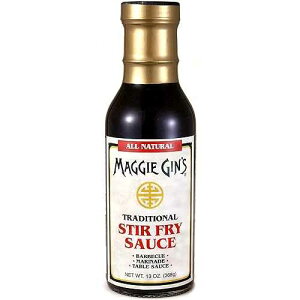 `Iu߃\[X I[i` }l 13IX }M[EW MAGGIE GIN'S Traditional Stir Fry Sauce All-Natural Low Sodium Marinade 13 oz. by Maggie Gin