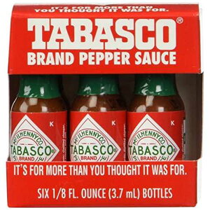 TABASCO �u�����h �y�b�p�[�\�[�X�u6 �p�b�N �~�j�`���A�v 1/8 �I���X TABASCO brand Pepper Sauce 6-pack Miniatures 1/8oz.