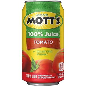 Mott's 100% g}gW[XA11.5 tʃIXʁA24  Mott's 100% Tomato Juice, 11.5 Fluid Ounce Can, 24 Count